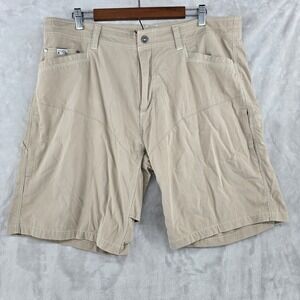 Kuhl Hiking Shorts Outdoor Travel‎ Utility Khaki Shorts Size 38